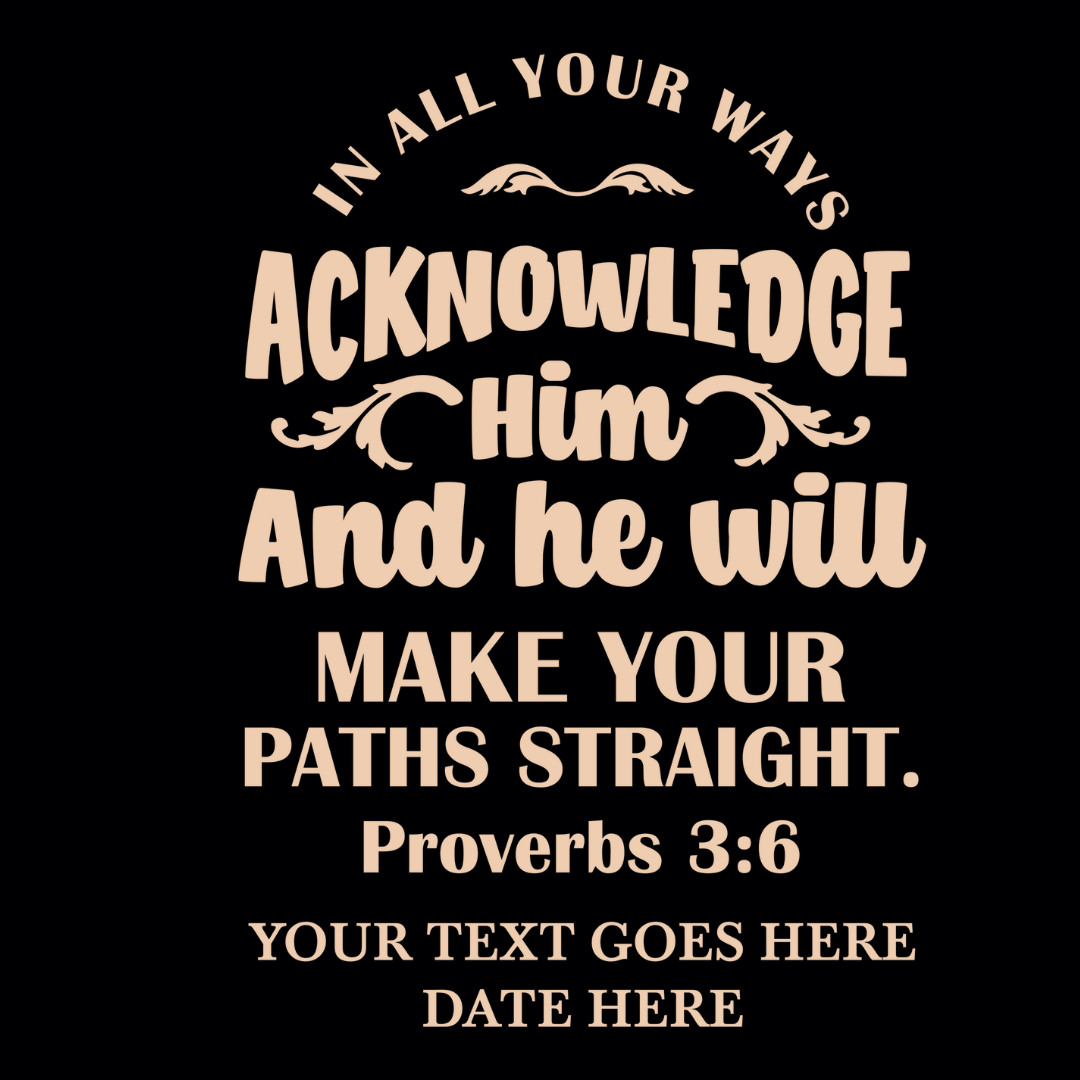 Proverbs 3:6 - Shepherds Shelf