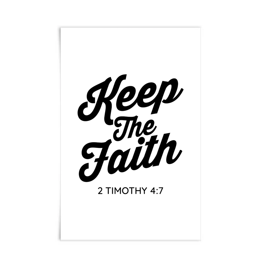 1 Timothy 4:7 Scripture Poster - Shepherds Shelf