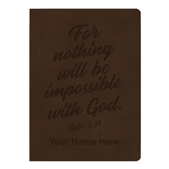 CSB Brown Study Size Holy Bible Large Print Size | Luke 1:37