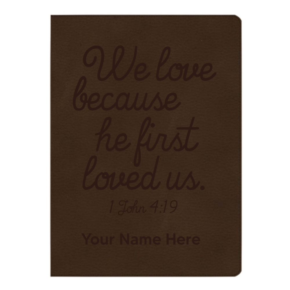 CSB Brown Study Size Holy Bible Large Print Size | 1 John 4:19
