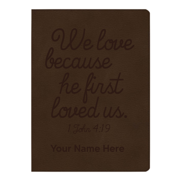 CSB Brown Study Size Holy Bible Large Print Size | 1 John 4:19