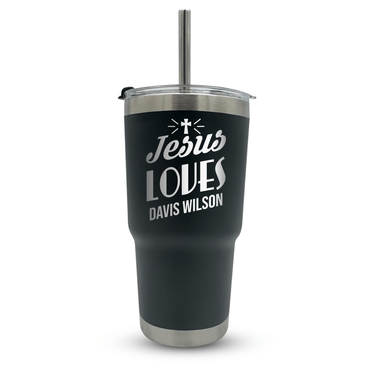 20 Oz, Arcticware Tumbler Jesus Loves Cross Funny Christian Travel Mug with Lid - Shepherds Shelf