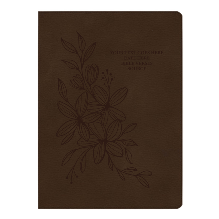 CSB Brown Study Size Holy Bible Large Print Size | Hyacinth