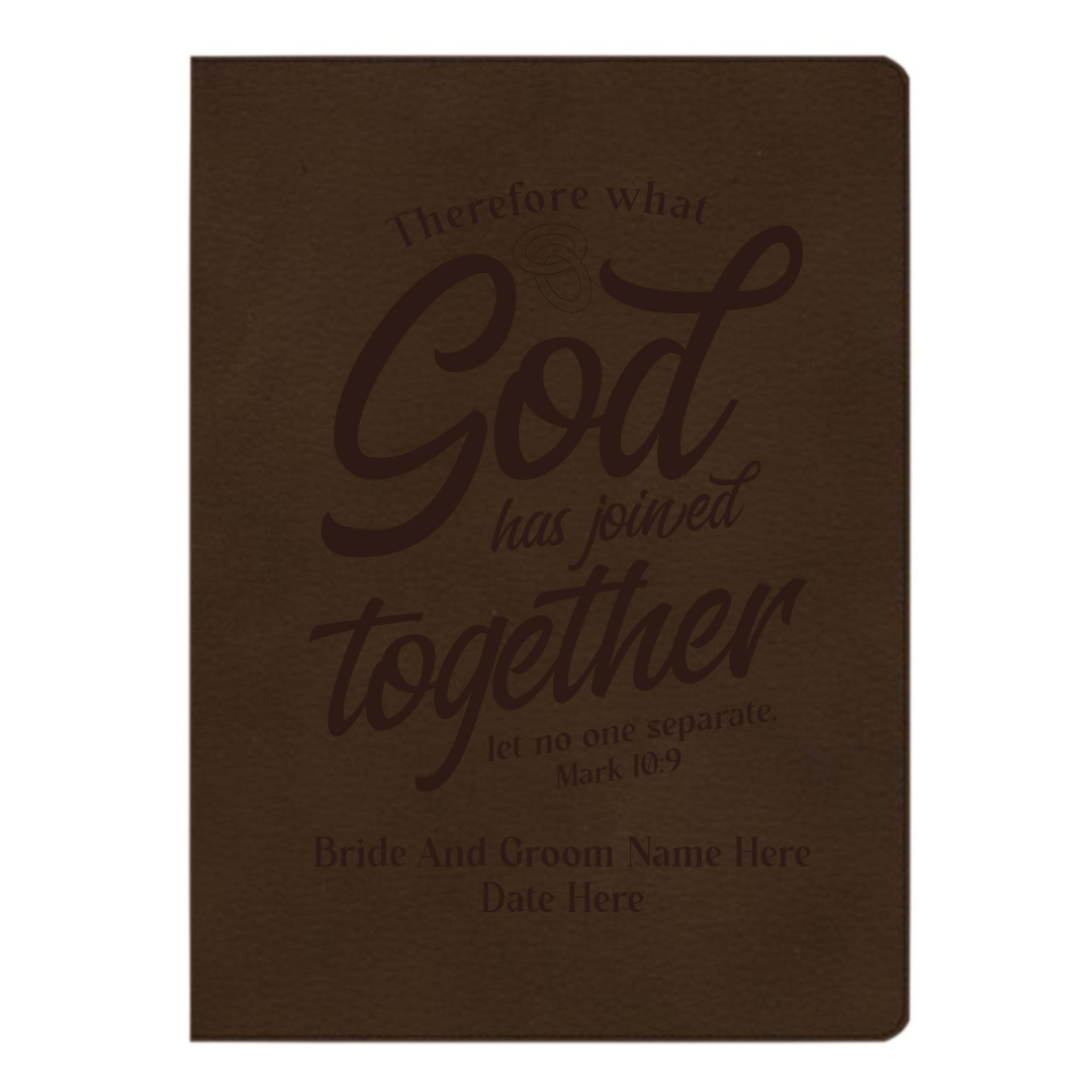 CSB Brown Study Size Holy Bible Large Print Size | Mark 10:9