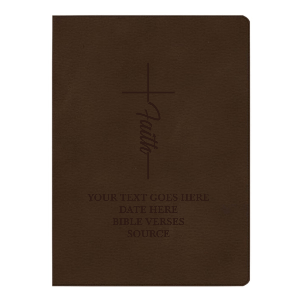 CSB Brown Study Size Holy Bible Large Print Size | Faith Cross