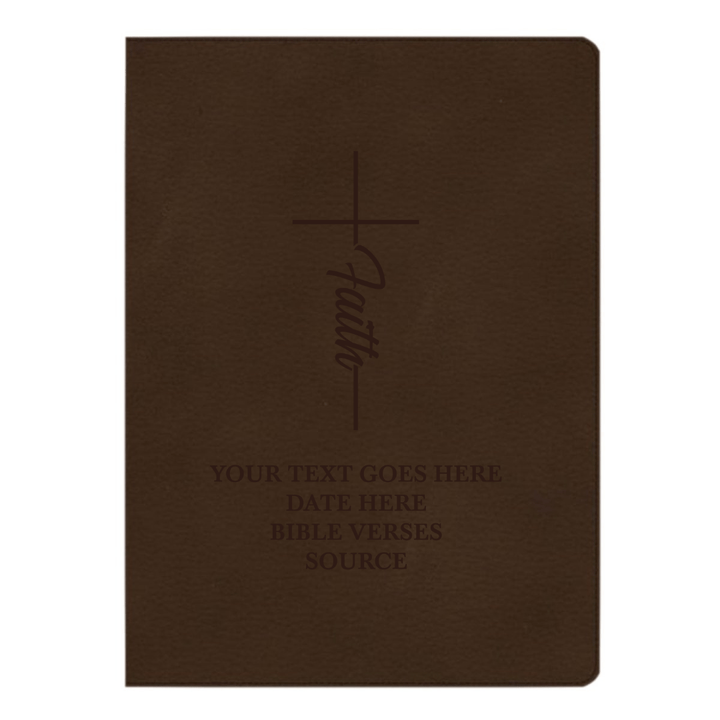 CSB Brown Study Size Holy Bible Large Print Size | Faith Cross