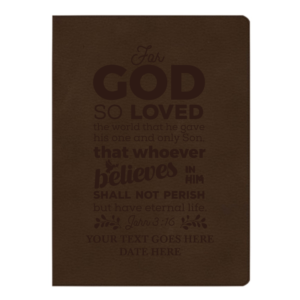 CSB Brown Study Size Holy Bible Large Print Size | John 3:16