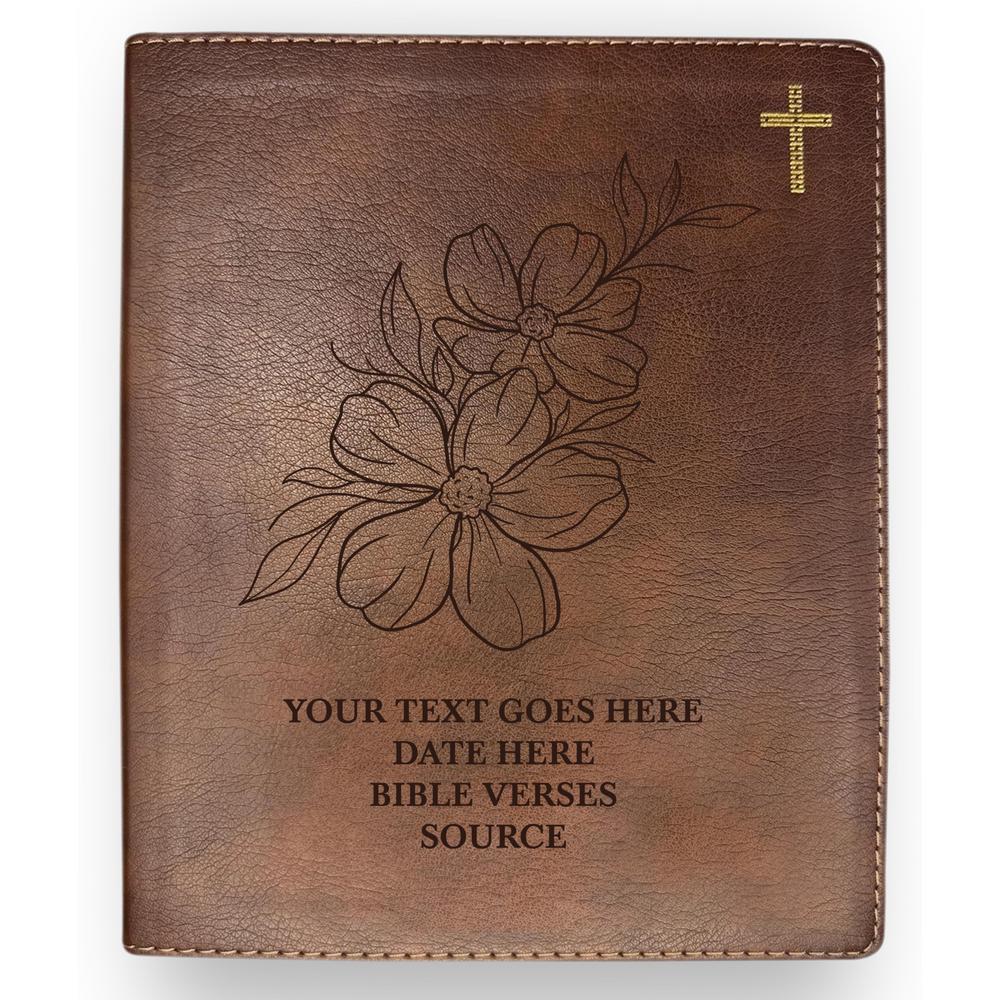 NIV Brown Standard Size Journaling Holy Bible Medium Print | Jasmine
