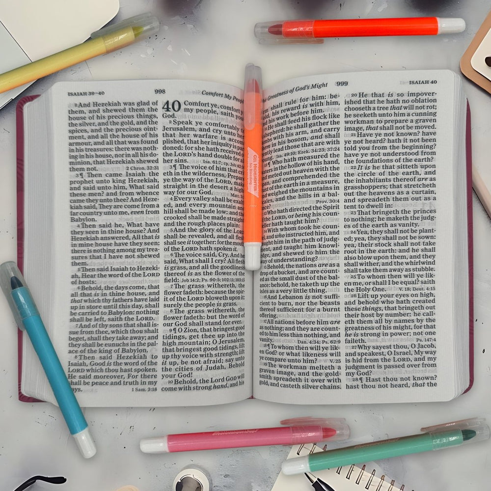 6 Pack Twistable Bible Highlighter Set - Shepherds Shelf