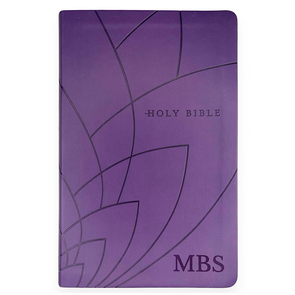 NLT Dark Purple Standard Size Holy Bible Small Print | Petal