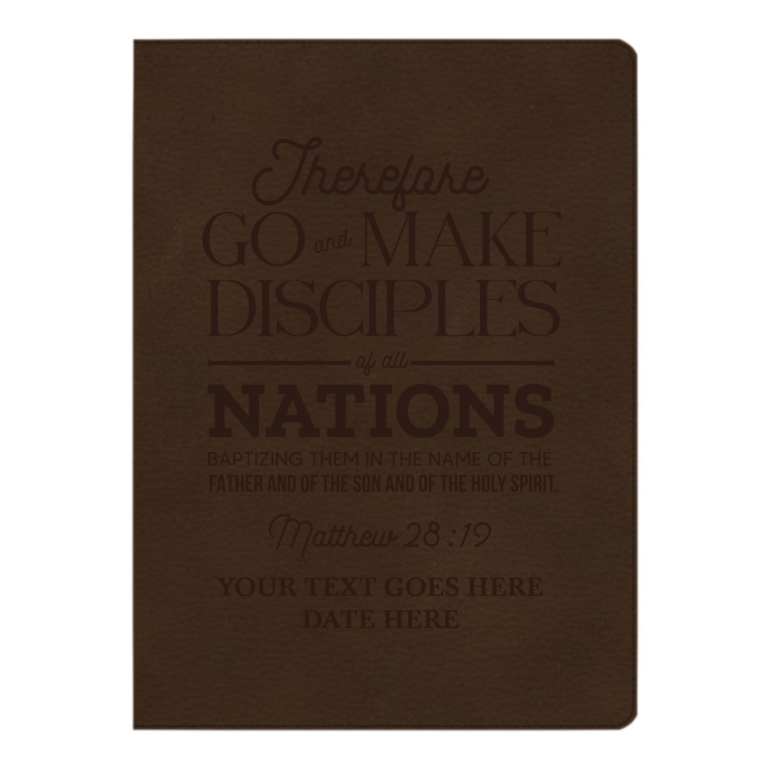 CSB Brown Study Size Holy Bible Large Print Size | Matthew 28:19