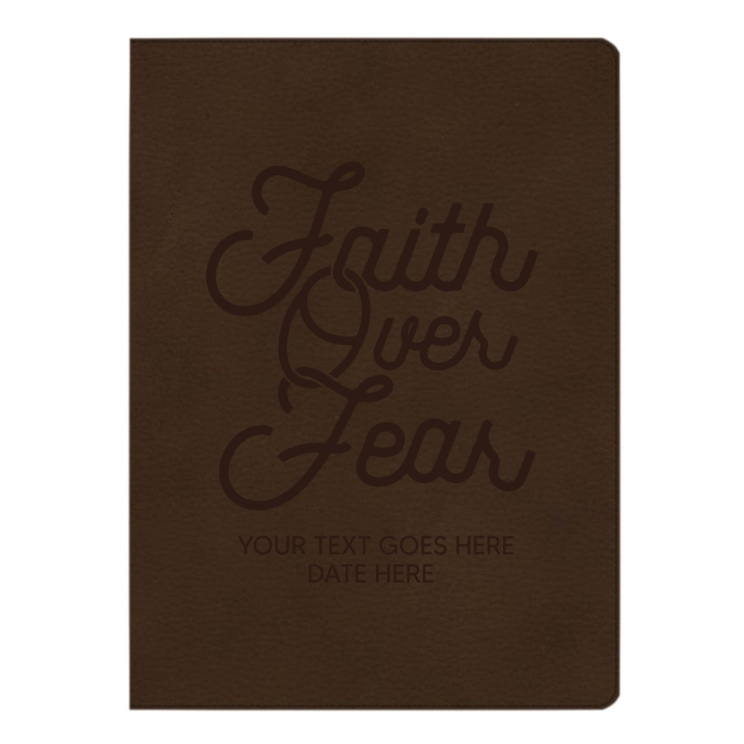 CSB Brown Study Size Holy Bible Large Print Size | Faith Over Fear