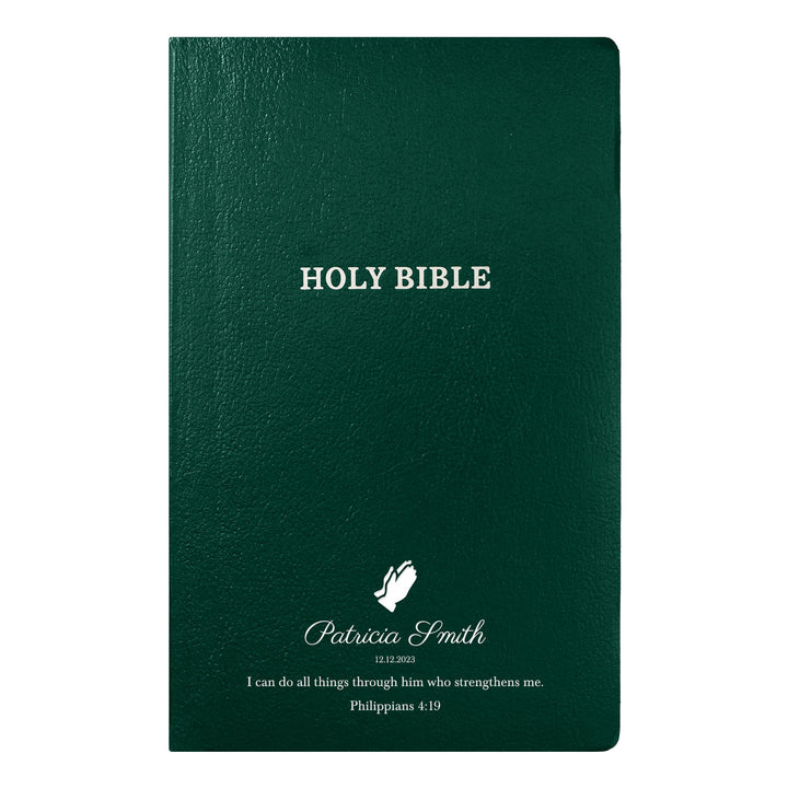 KJV Green Standard Size Holy Bible Small Print