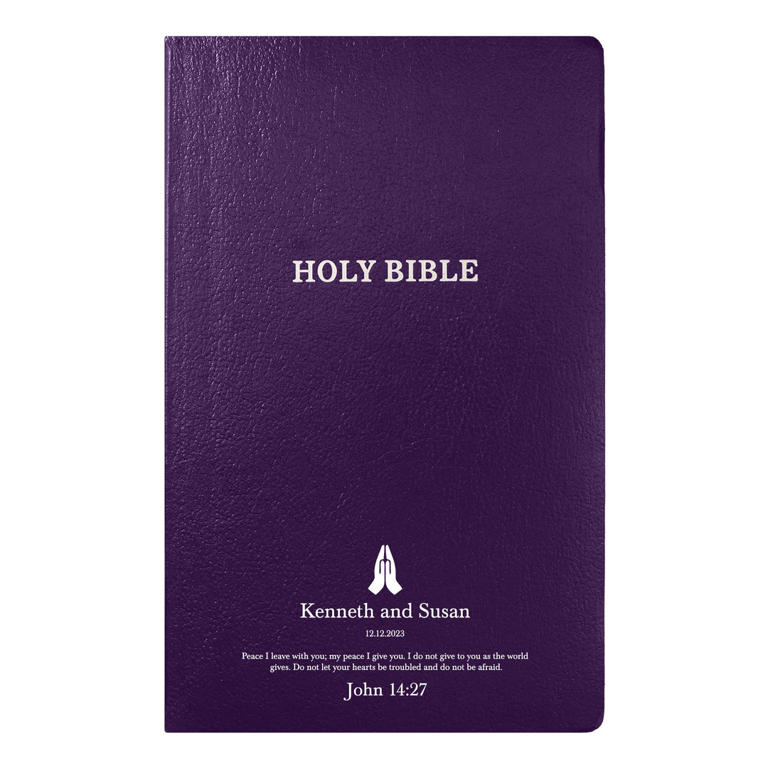 KJV Purple Standard Size Holy Bible Small Print