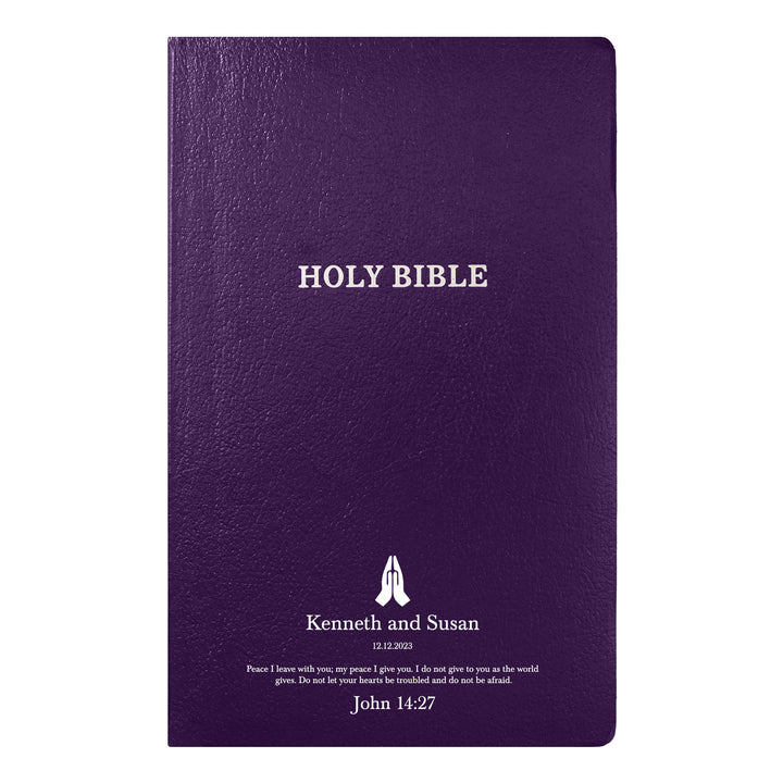 KJV Purple Standard Size Holy Bible Small Print