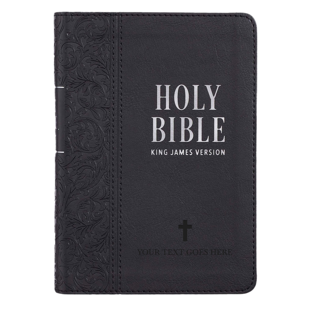 KJV Black Compact Size Holy Bible Large Print