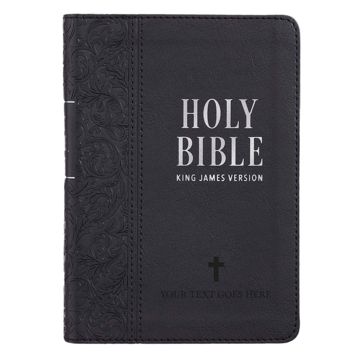 KJV Black Compact Size Holy Bible Large Print