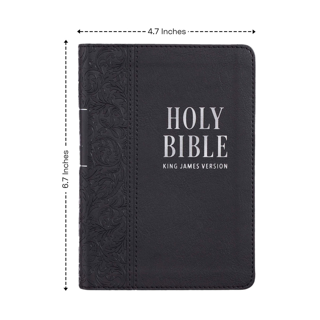 KJV Black Compact Size Holy Bible Large Print