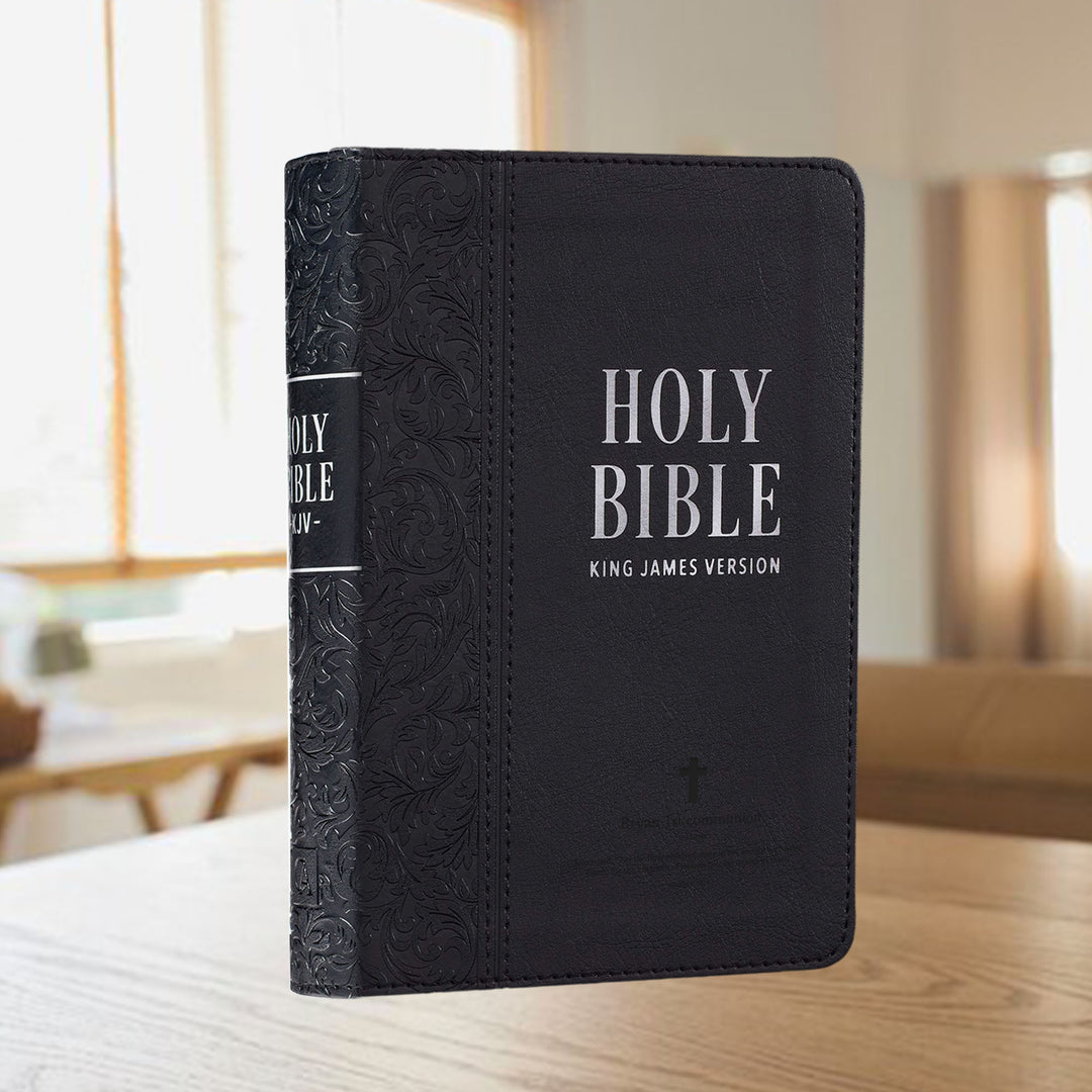KJV Black Compact Size Holy Bible Large Print