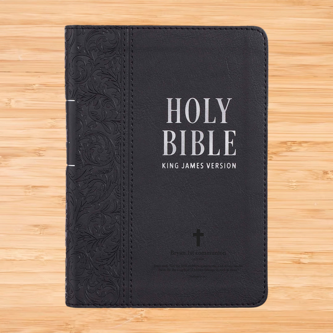 KJV Black Compact Size Holy Bible Large Print