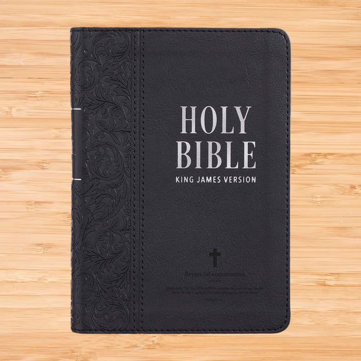 KJV Black Compact Size Holy Bible Large Print