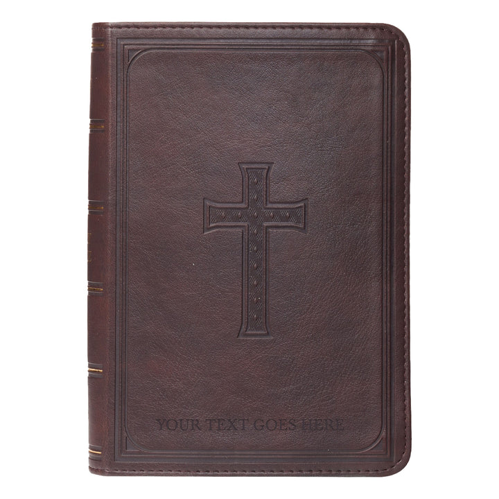KJV Dark Brown Compact Size Holy Bible Large Print