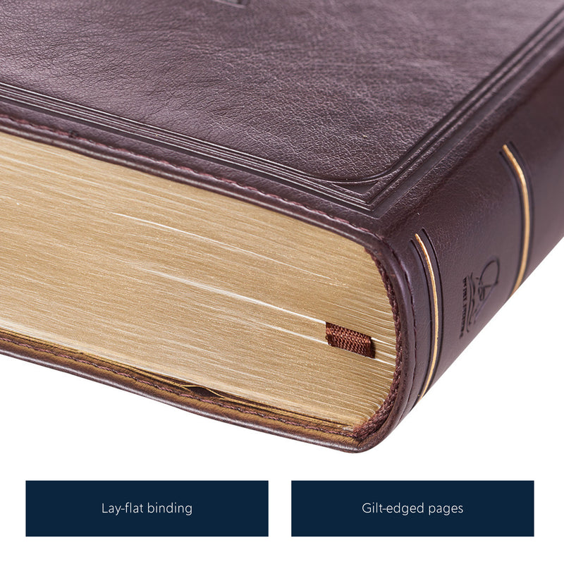 KJV Dark Brown Compact Size Holy Bible Large Print