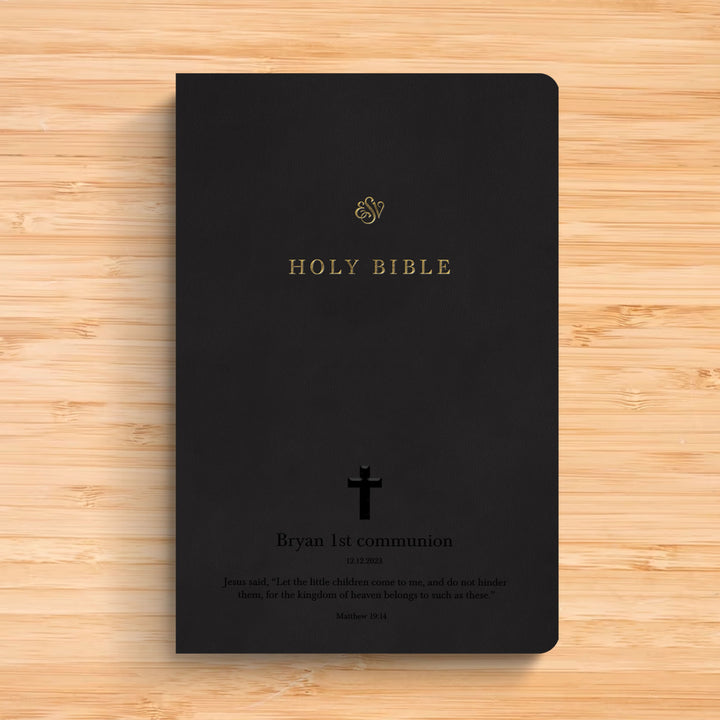 ESV Black Standard Size TruTone Holy Bible Small Print