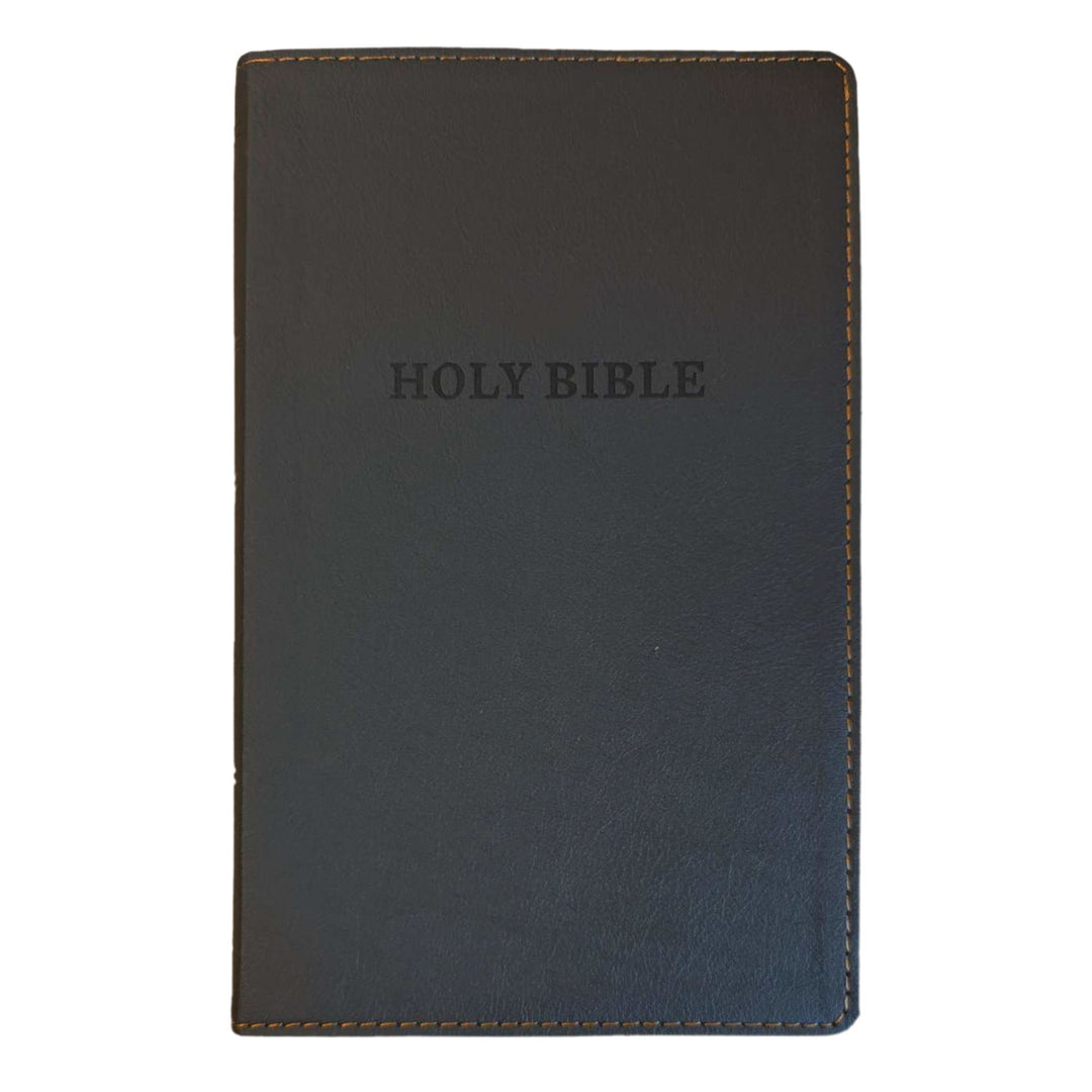 KJV Black Standard Size Deluxe Holy Bible Small Print