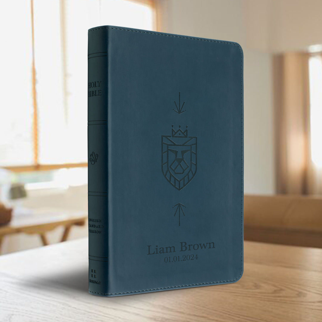 ESV Blue Compact Size Kids Holy Bible Large Print