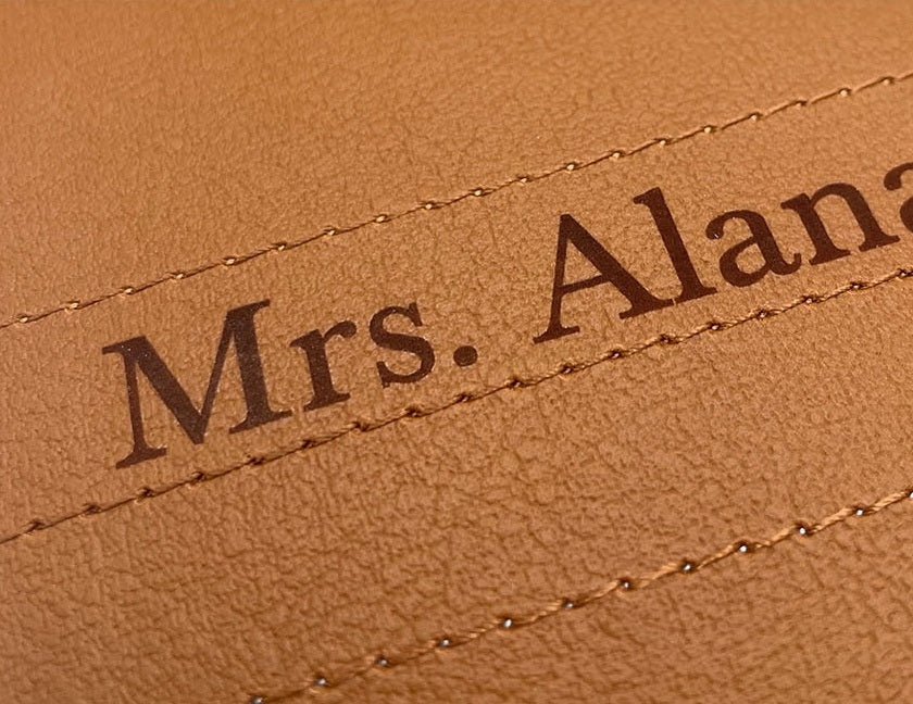 Actual personalization sample for this Bible