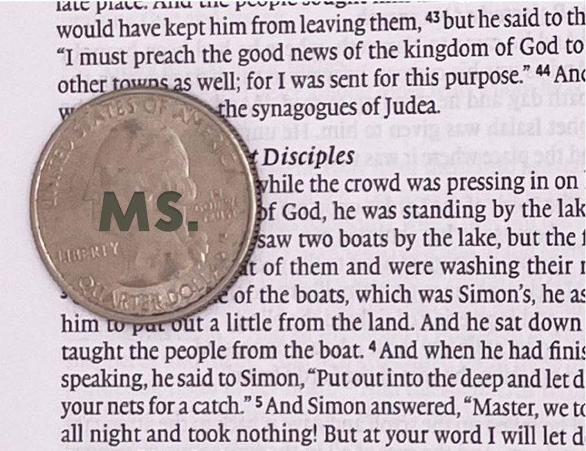 Print sample for this Bible