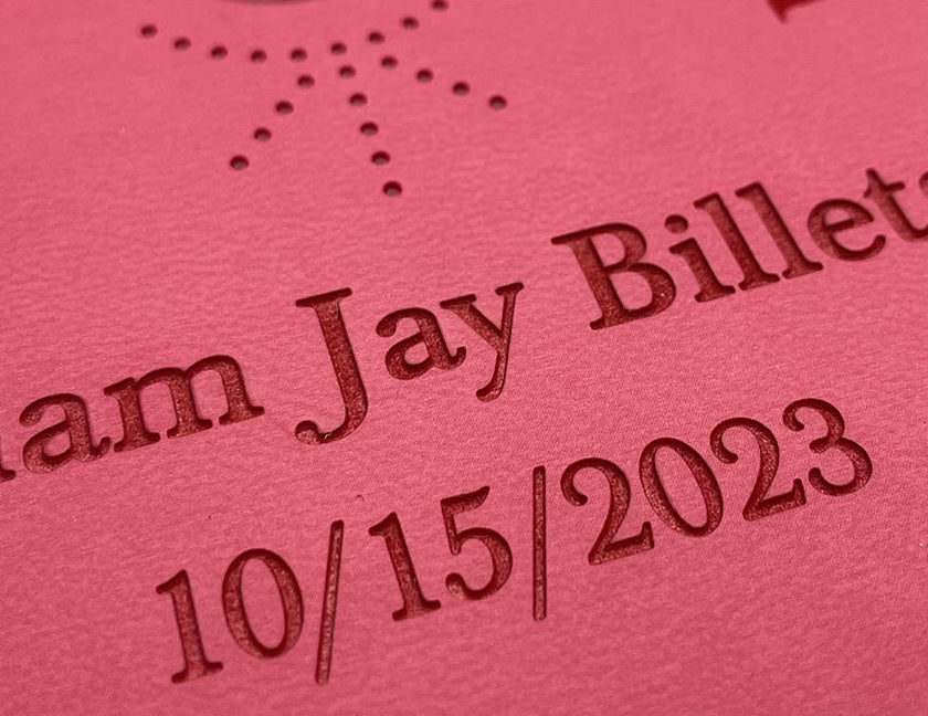 Actual personalization sample for this Bible