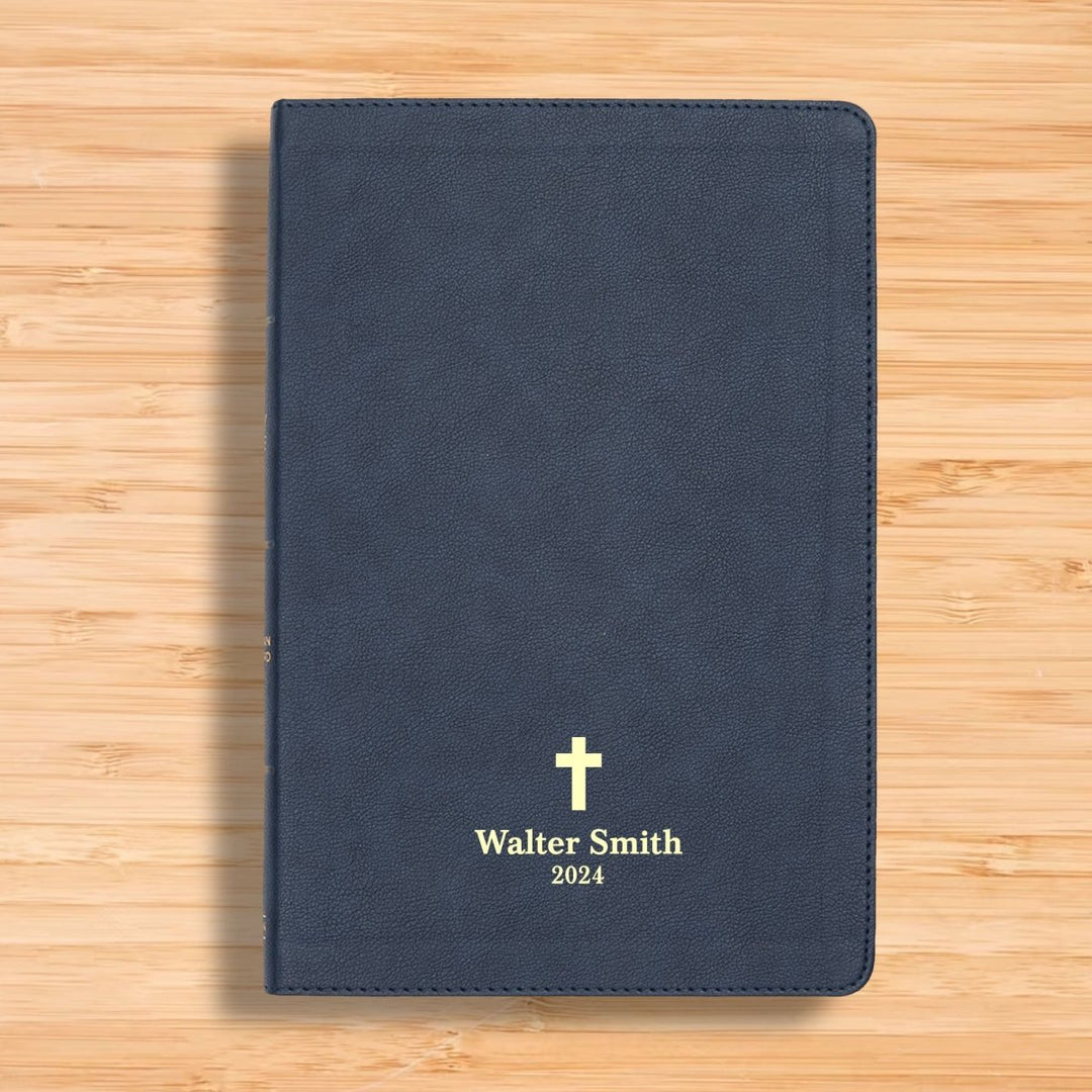 CSB Navy Blue Standard Size Holy Bible Large Print