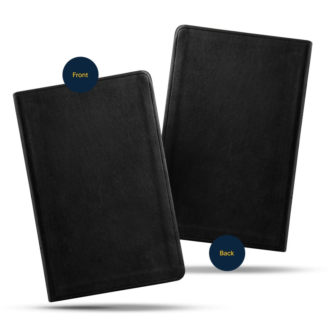 ESV Black Standard Size Thinline Holy Bible Large Print | Floral and Cross