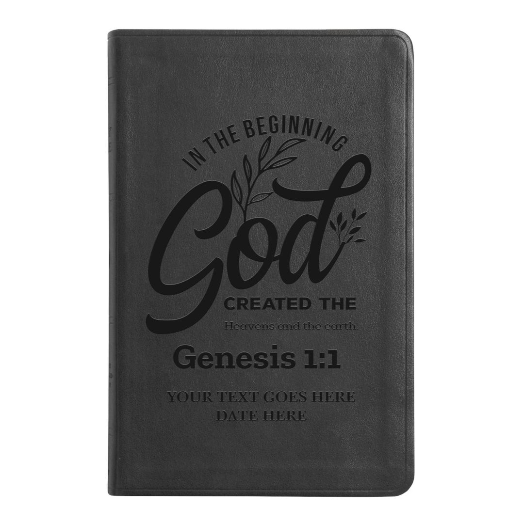 ESV Black Standard Size Thinline Holy Bible Large Print | Genesis 1:1