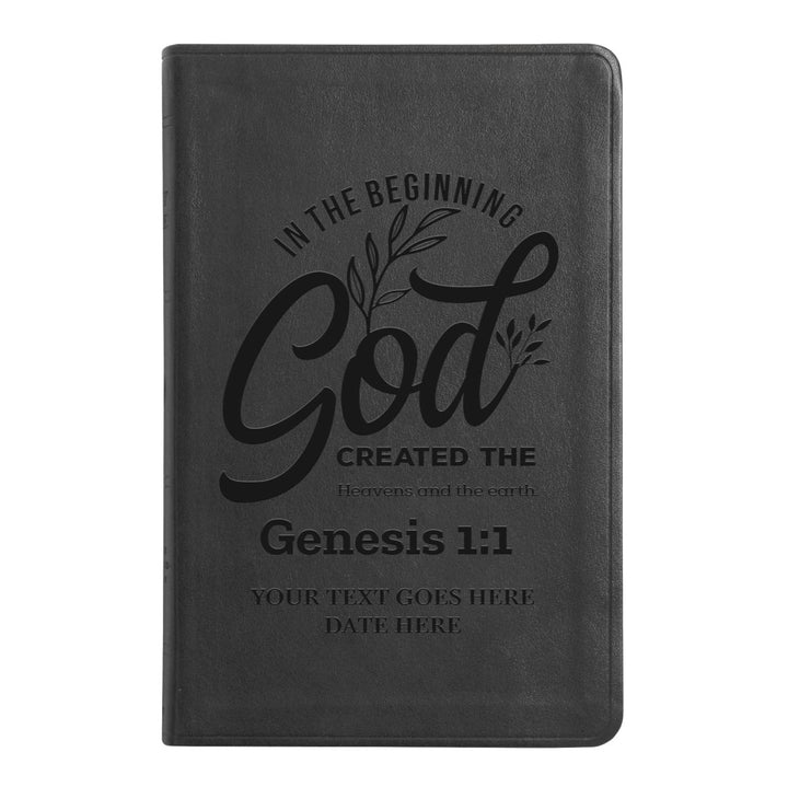 ESV Black Standard Size Thinline Holy Bible Large Print | Genesis 1:1