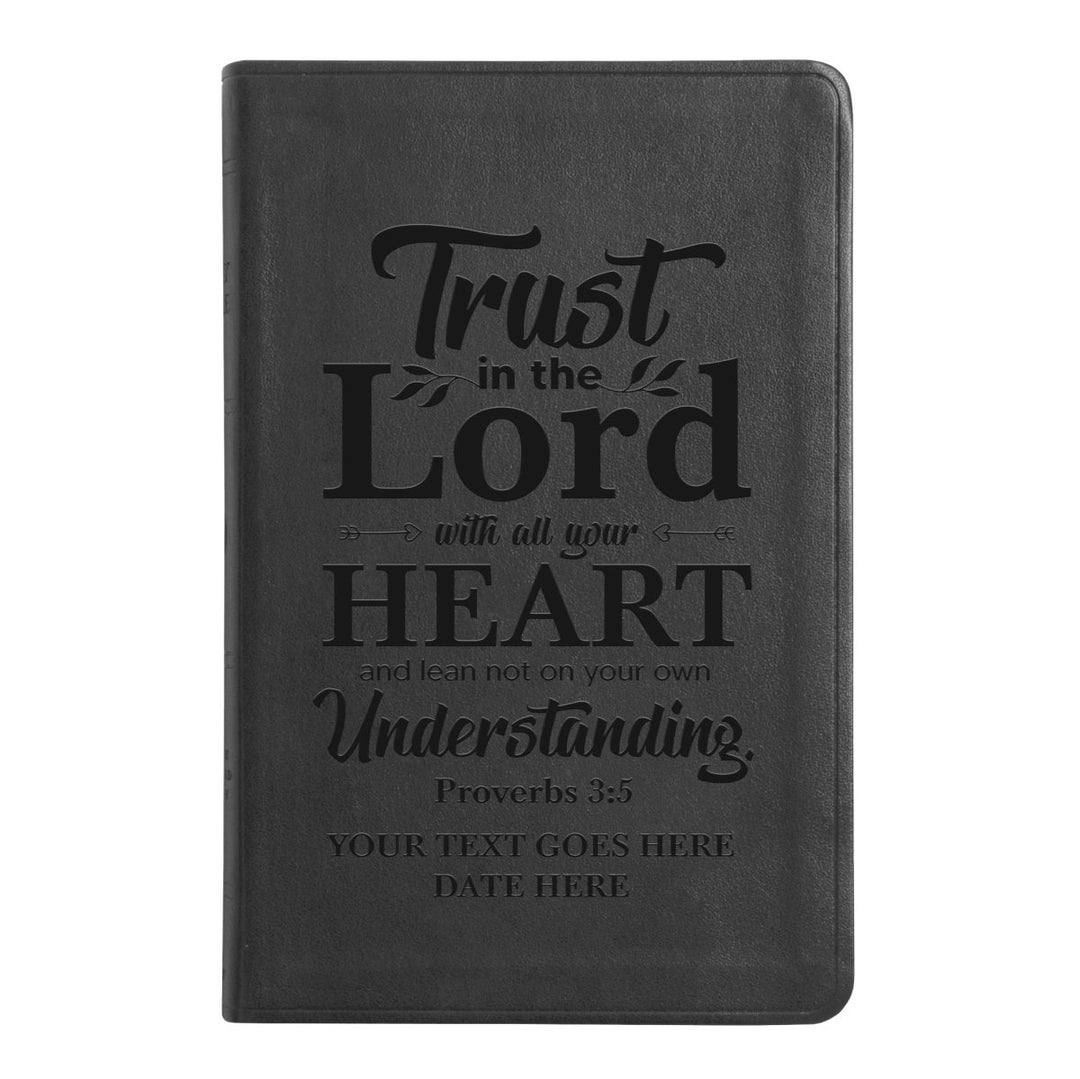 ESV Black Standard Size Thinline Holy Bible Large Print | Proverbs 3:5