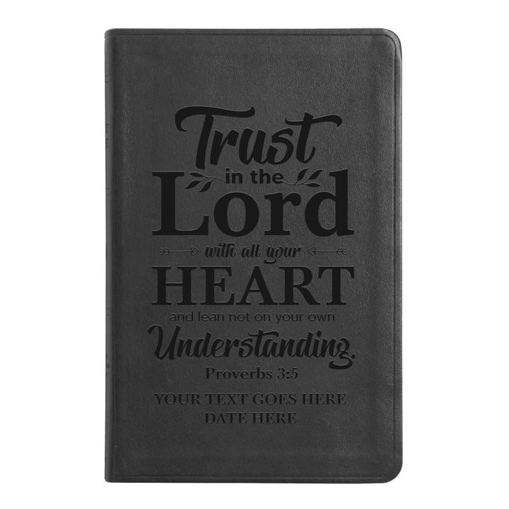 ESV Black Standard Size Thinline Holy Bible Large Print | Proverbs 3:5