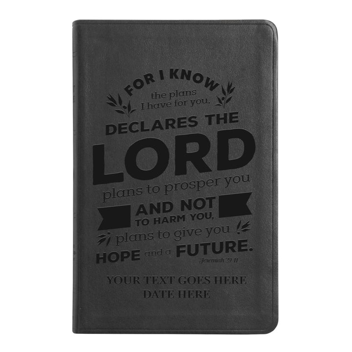 ESV Black Standard Size Thinline Holy Bible Large Print | Jeremiah 29:11