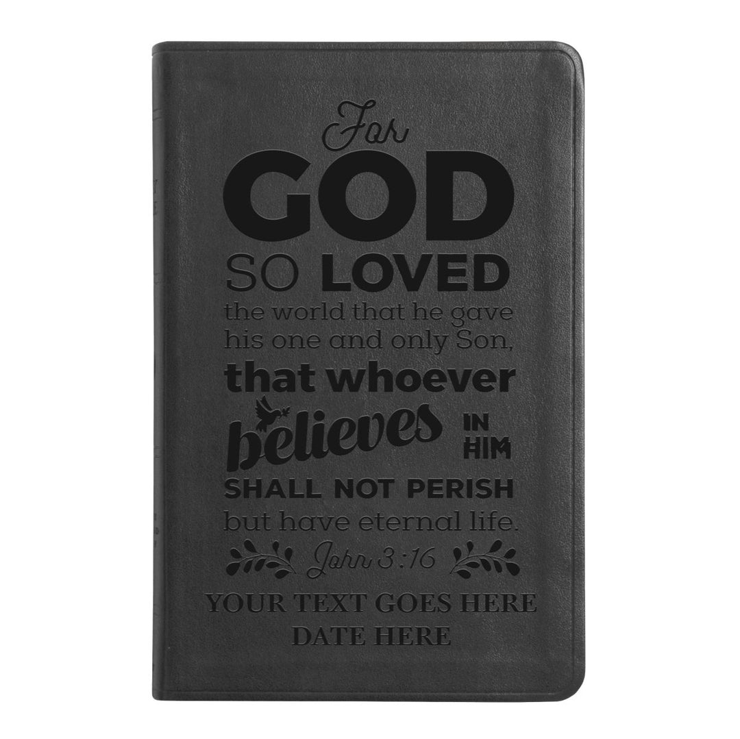ESV Black Standard Size Thinline Holy Bible Large Print | John 3:16