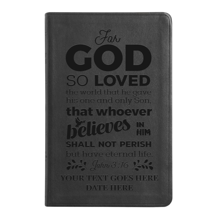 ESV Black Standard Size Thinline Holy Bible Large Print | John 3:16