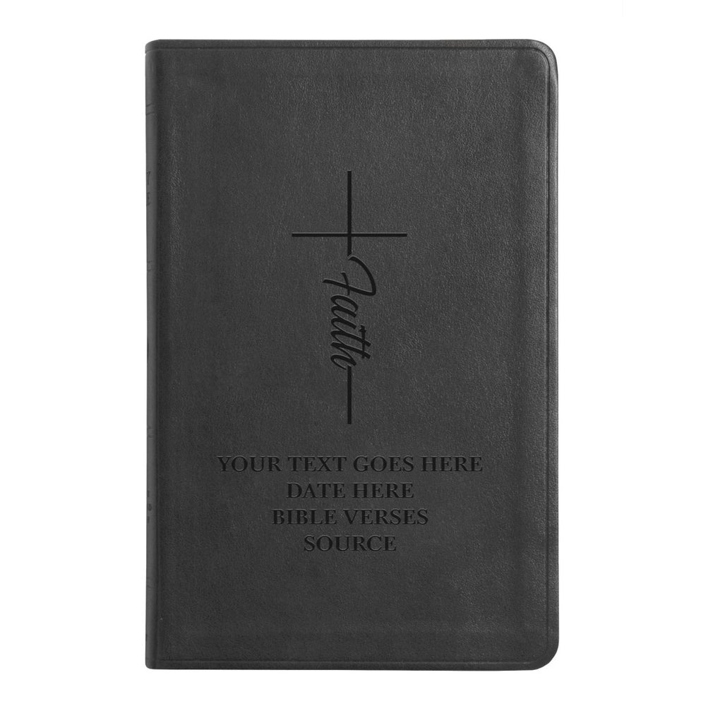 ESV Black Standard Size Thinline Holy Bible Large Print | Faith Cross