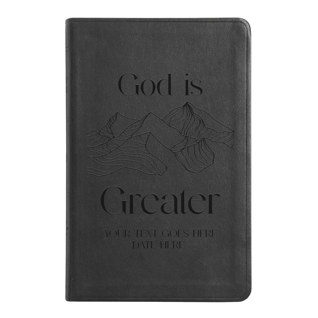 ESV Black Standard Size Thinline Holy Bible Large Print | God is Greater
