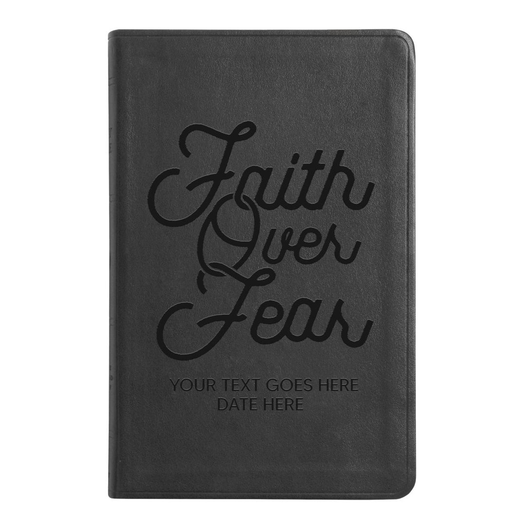 ESV Black Standard Size Thinline Holy Bible Large Print | Faith Over Fear