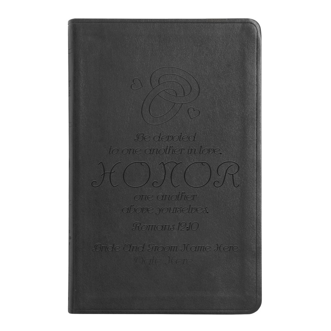 ESV Black Standard Size Thinline Holy Bible Large Print | Romans 12:10