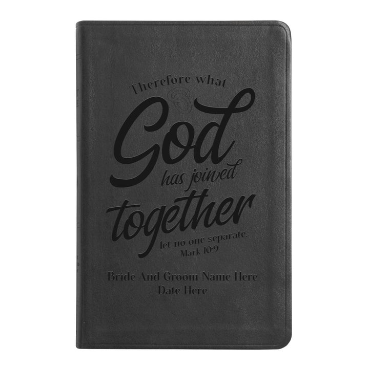 ESV Black Standard Size Thinline Holy Bible Large Print | Mark 10:9