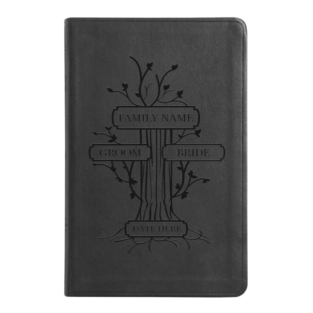 ESV Black Standard Size Thinline Holy Bible Large Print | Family Tree