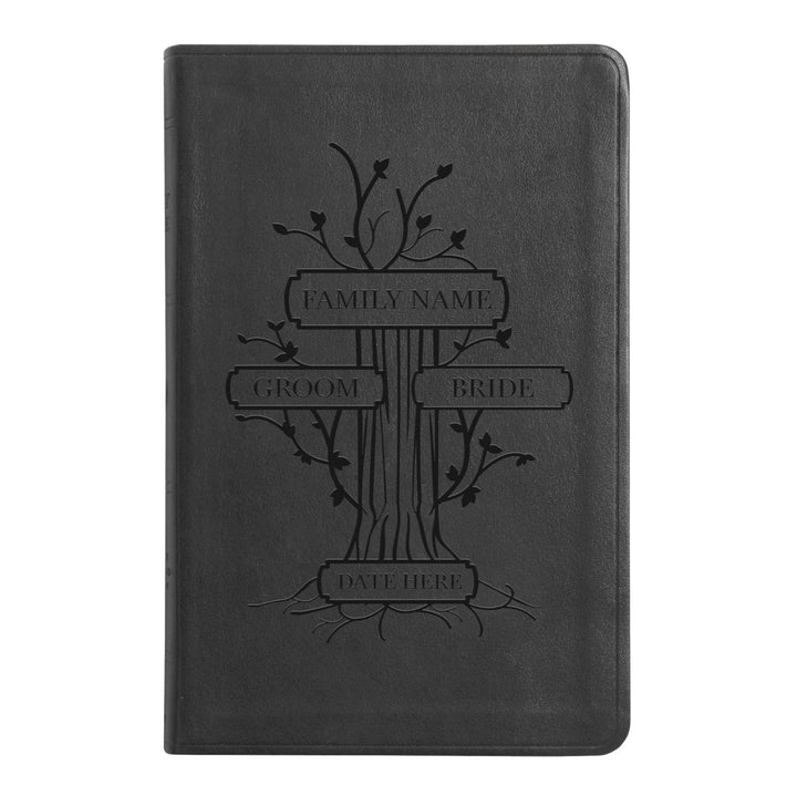 ESV Black Standard Size Thinline Holy Bible Large Print | Family Tree