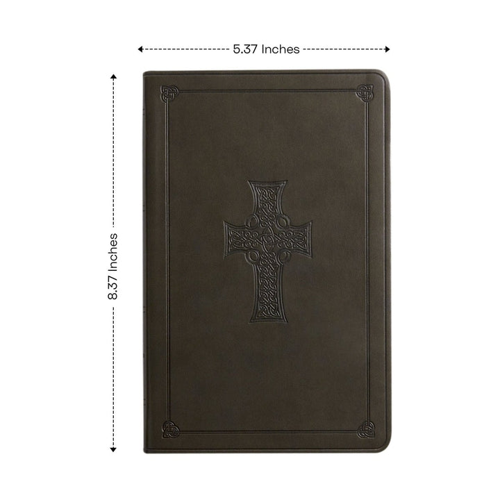 ESV Olive Green Standard Size Holy Bible Large Print | Green Cross